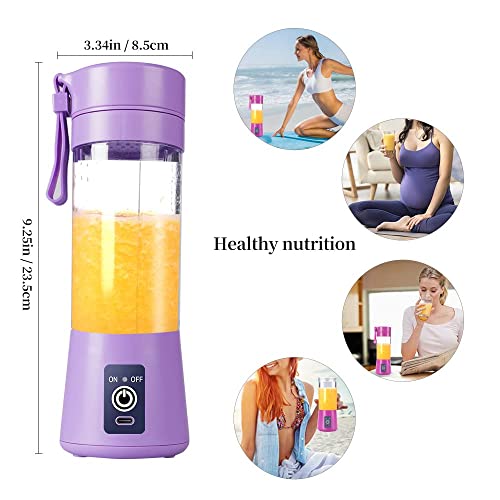 Etekcity Portable 6-Blade Juicer Blender with built-in Jar, Juice Mixer Bottle,Fruit Juice Machine,USB Rechargeable Personal Size Juicer Grinder for Juices,Protein&Milk Shakes (REDQ1)|B0FFYZPVKF