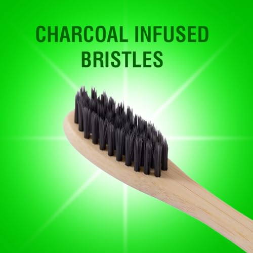 Beco Compostable Bamboo Toothbrush with Ultra-Soft Charcoal activated Bristles, 100% Natural & Eco-Friendly (Pack of 3)|B08GQ5QH4F
