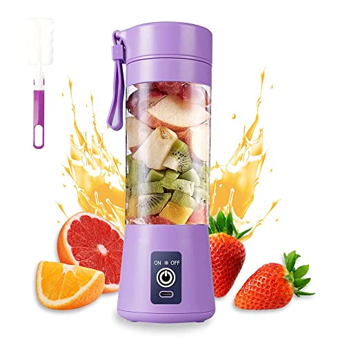 Etekcity Portable 6-Blade Juicer Blender with built-in Jar, Juice Mixer Bottle,Fruit Juice Machine,USB Rechargeable Personal Size Juicer Grinder for Juices,Protein&Milk Shakes (REDQ1)|B0FFYZPVKF