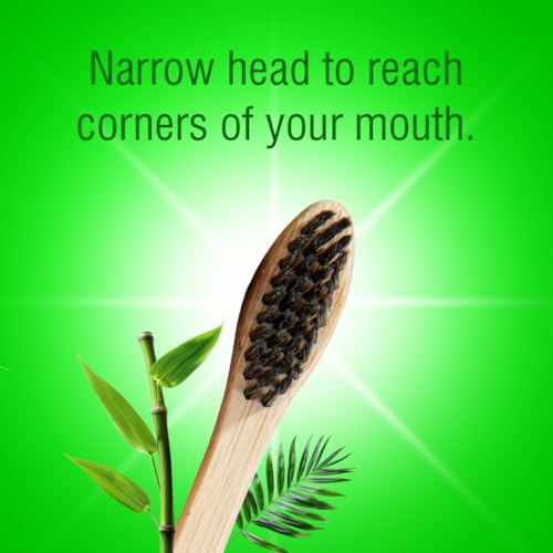 Beco Compostable Bamboo Toothbrush with Ultra-Soft Charcoal activated Bristles, 100% Natural & Eco-Friendly (Pack of 3)|B08GQ5QH4F